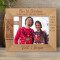 The Most Beautiful Thing About Christmas Eve Personalized Wooden Frame-10" x 8" Brown Horizontal