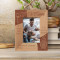 Je T'aime If I Know What Love Is It Is Because Of You Personalized Wooden Frame 3 1/2" x 5" Brown (Vertical)