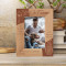Je T'aime If I Know What Love Is It Is Because Of You Personalized Wooden Frame 4" x 6" Brown (Vertical)