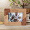 Je T'aime If I Know What Love Is It Is Because Of You Personalized Wooden Frame-6" x 4" Brown Horizontal