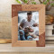 Je T'aime If I Know What Love Is It Is Because Of You Personalized Wooden Frame 5" x 7" Brown (Vertical)