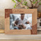 Je T'aime If I Know What Love Is It Is Because Of You Personalized Wooden Frame-7" x 5" Brown Horizontal
