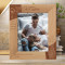 Je T'aime If I Know What Love Is It Is Because Of You Personalized Wooden Frame 8" x 10" Brown (Vertical)