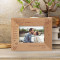 We Are Most Alive When We're In Love Personalized Wooden Frame-5" x 3 1/2" Brown Horizontal
