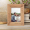We Are Most Alive When We're In Love Personalized Wooden Frame 4" x 6" Brown (Vertical)