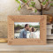 We Are Most Alive When We're In Love Personalized Wooden Frame-6" x 4" Brown Horizontal
