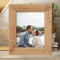 We Are Most Alive When We're In Love Personalized Wooden Frame 8" x 10" Brown (Vertical)