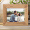 We Are Most Alive When We're In Love Personalized Wooden Frame-10" x 8" Brown Horizontal