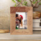 The Love We Give Away Is The Only Love We Keep Personalized Wooden Frame 3 1/2" x 5" Brown (Vertical)