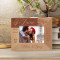 The Love We Give Away Is The Only Love We Keep Personalized Wooden Frame-5" x 3 1/2" Brown Horizontal