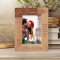 The Love We Give Away Is The Only Love We Keep Personalized Wooden Frame 4" x 6" Brown (Vertical)