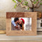The Love We Give Away Is The Only Love We Keep Personalized Wooden Frame-6" x 4" Brown Horizontal