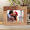 The Love We Give Away Is The Only Love We Keep Personalized Wooden Frame-7" x 5" Brown Horizontal