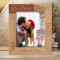The Love We Give Away Is The Only Love We Keep Personalized Wooden Frame 8" x 10" Brown (Vertical)
