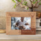 One Word Frees Us Of All The Weight & Pain Of Life That Word Is Love Personalized Wooden Frame-6" x 4" Brown Horizontal