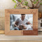 One Word Frees Us Of All The Weight & Pain Of Life That Word Is Love Personalized Wooden Frame-7" x 5" Brown Horizontal