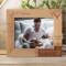 One Word Frees Us Of All The Weight & Pain Of Life That Word Is Love Personalized Wooden Frame-10" x 8" Brown Horizontal