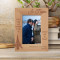 There Is Only One Happiness In This Live To Love Be And Be Loved Personalized Wooden Frame 4" x 6" Brown (Vertical)