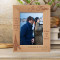 There Is Only One Happiness In This Live To Love Be And Be Loved Personalized Wooden Frame 5" x 7" Brown (Vertical)