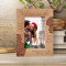 We Are Most Alive When We're In Love Personalized Wooden Frame 4" x 6" Brown (Vertical)