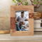 If I Know What Love Is It Is Because Of You Personalized Wooden Frame 4" x 6" Brown (Vertical)