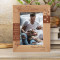If I Know What Love Is It Is Because Of You Personalized Wooden Frame 5" x 7" Brown (Vertical)