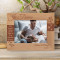 If I Know What Love Is It Is Because Of You Personalized Wooden Frame-7" x 5" Brown Horizontal