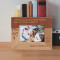 America Is A Land Of Opportunity And Don't Ever Forget It Personalized Wooden Frame-5" x 3 1/2" Brown Horizontal