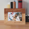 America Is A Land Of Opportunity And Don't Ever Forget It Personalized Wooden Frame-6" x 4" Brown Horizontal