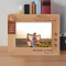 America Was Built on Courage Imagination And An Unbeatable Determination Personalized Wooden Frame-7" x 5" Brown Horizontal