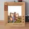 America Was Built on Courage Imagination And An Unbeatable Determination Personalized Wooden Frame 8" x 10" Brown (Vertical)