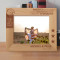 America Was Built on Courage Imagination And An Unbeatable Determination Personalized Wooden Frame-10" x 8" Brown Horizontal