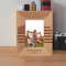 The Nation Will Remain The Land Of The Free Only So Long As It Is The Home Of The Brave Personalized Wooden Frame 3 1/2" x 5" Brown (Vertical)