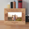 The Nation Will Remain The Land Of The Free Only So Long As It Is The Home Of The Brave Personalized Wooden Frame-6" x 4" Brown Horizontal