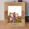 The Nation Will Remain The Land Of The Free Only So Long As It Is The Home Of The Brave Personalized Wooden Frame 8" x 10" Brown (Vertical)