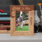 Home Is Where Our Story Begins Personalized Wooden Frame 4" x 6" Brown (Vertical)