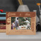 Home Is Where Our Story Begins Personalized Wooden Frame-6" x 4" Brown Horizontal