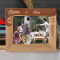 Home Is Where Our Story Begins Personalized Wooden Frame-10" x 8" Brown Horizontal