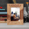Welcome Home Personalized Wooden Frame 4" x 6" Brown (Vertical)