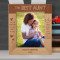 Only An Aunt Can Give Hugs Like A Mother Keep Secrets Like A Sister & Share Love Like A Friend Personalized Wooden Frame 8" x 10" Brown (Vertical)