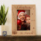 Personalized Merry Christmas by Year Wooden Picture Frame 4" x 6" Finished