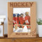 Hockey Personalized Wooden Picture Frame 5" x 7" Finished