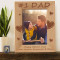 Personalized Happy Fathers’ Day Wooden Picture Frame 5" x 7" Finished