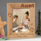 We Love You World's Coolest Aunt Personalized Wooden Picture Frame 5" x 7" Finished (Frames)