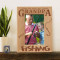 Personalized When the Going Gets Tough Grandpa Goes Fishing Wooden Picture Frame 4" x 6" Finished