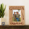 When The Going Gets Tough Grandpa Goes Hunting Personalized Wooden Picture Frame 3 1/2" x 5" Finished