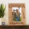 When The Going Gets Tough Grandpa Goes Hunting Personalized Wooden Picture Frame 4" x 6" Finished