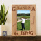 When the Going Gets Tough Grandpa Goes Golfing Personalized Wooden Picture Frame 4" x 6" Finished