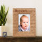 Logan Autumn Baby Personalized Wooden Picture Frame 3 1/2" x 5" Finished