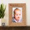 Logan Autumn Baby Personalized Wooden Picture Frame 4" x 6" Finished